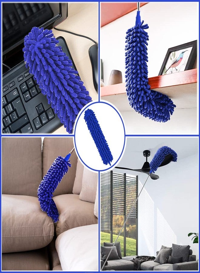 Buysenton Microfiber Duster, 8PCS Feather Duster with 100 Inch Telescoping Extension Pole, Reusable Bendable Dusters, Washable Lightweight Dusters for Ceilings Fans(2023 UAGRED) - Image 4